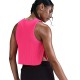 Nike Crop Canotta Running Aeroswift Hyper Rosa Nero Donna