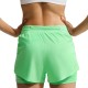 Nike Pantaloncini Running Swift 2In1 Verde Argento Donna