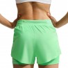 Nike Pantaloncini Running Swift 2In1 Verde Argento Donna