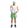 Nike Pantaloncini Running Miler 5" Df Verde Argento Uomo