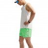 Nike Pantaloncini Running Miler 5" Df Verde Argento Uomo
