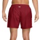 Nike Pantaloncini Running Miler 5" Df Rosso Grigio Uomo