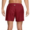 Nike Pantaloncini Running Miler 5" Df Rosso Grigio Uomo