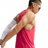 Nike Canotta Running Df Fast Fusion Rosso Argento Uomo