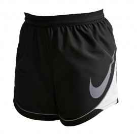 Nike Pantaloncini Running Swoosh Run Nero Bianco Donna