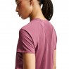 Nike Maglia Running Df Swift Rosa Smoke Argento Donna