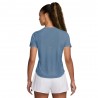 Nike T-shirt RunningTempo Run Work Blu Argento Donna