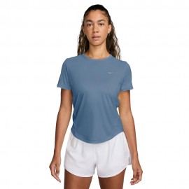 Nike T-shirt RunningTempo Run Work Blu Argento Donna