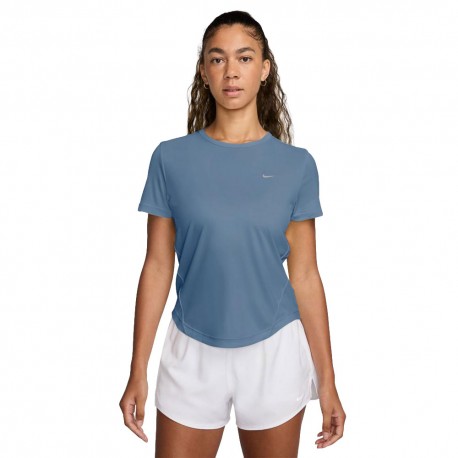 Nike T-shirt RunningTempo Run Work Blu Argento Donna