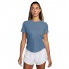 Nike T-shirt RunningTempo Run Work Blu Argento Donna
