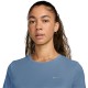 Nike T-shirt RunningTempo Run Work Blu Argento Donna