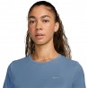 Nike T-shirt RunningTempo Run Work Blu Argento Donna