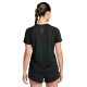 Nike T-shirt RunningAero-Fit Swift Nero Verde Donna