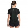 Nike T-shirt RunningAero-Fit Swift Nero Verde Donna