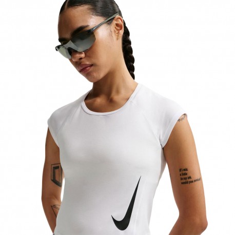 Nike T-shirt RunningSwoosh Run Rosa Rise Donna