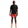 Nike T-shirt Running Miler Nero Argento Uomo