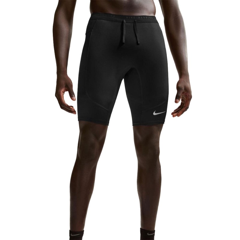 Nike Half Tight Stride Nero Argento Uomo