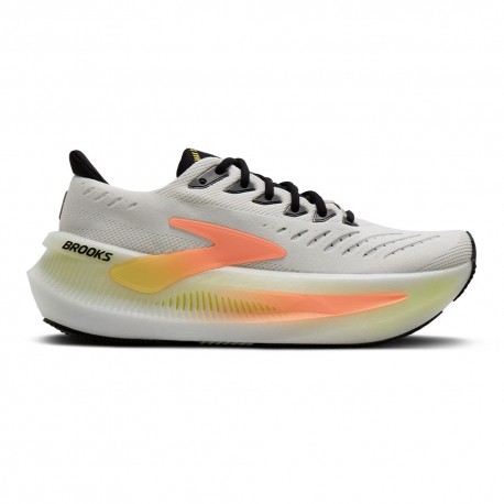 Brooks Glycerin Max 2 Bianco Cyber Giallo - Scarpe Running Donna