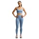 Nike Pro Seamless Reggiseno Sportivo Azzurro Donna