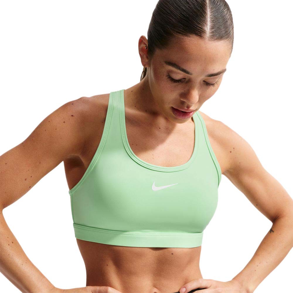 Nike Swoosh Reggiseno Sportivo Medium Support Giallo Donna