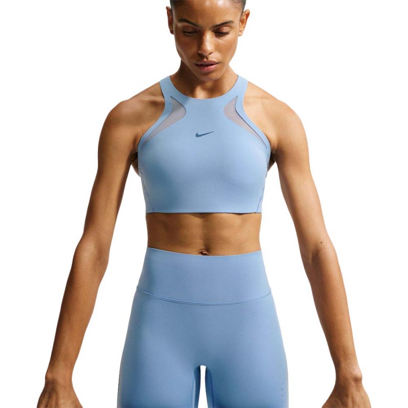 Nike Universa Reggiseno Sportivo Azzurro Donna