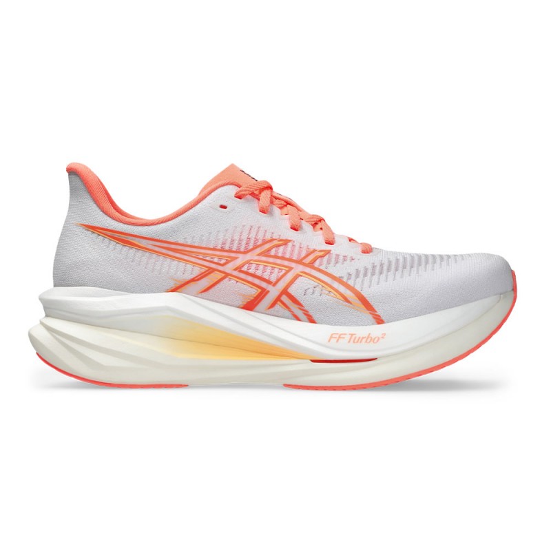 Asics Sonicblast 2 Bianco Sun Coral - Scarpe Running Donna