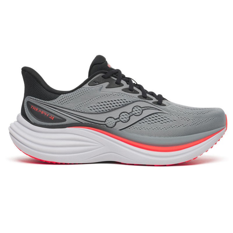 Saucony Triumph 24 Cinder Nero - Scarpe Running Uomo