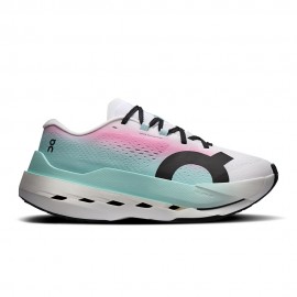 On Cloudboom Max Bianco Celeste - Scarpe Running Donna
