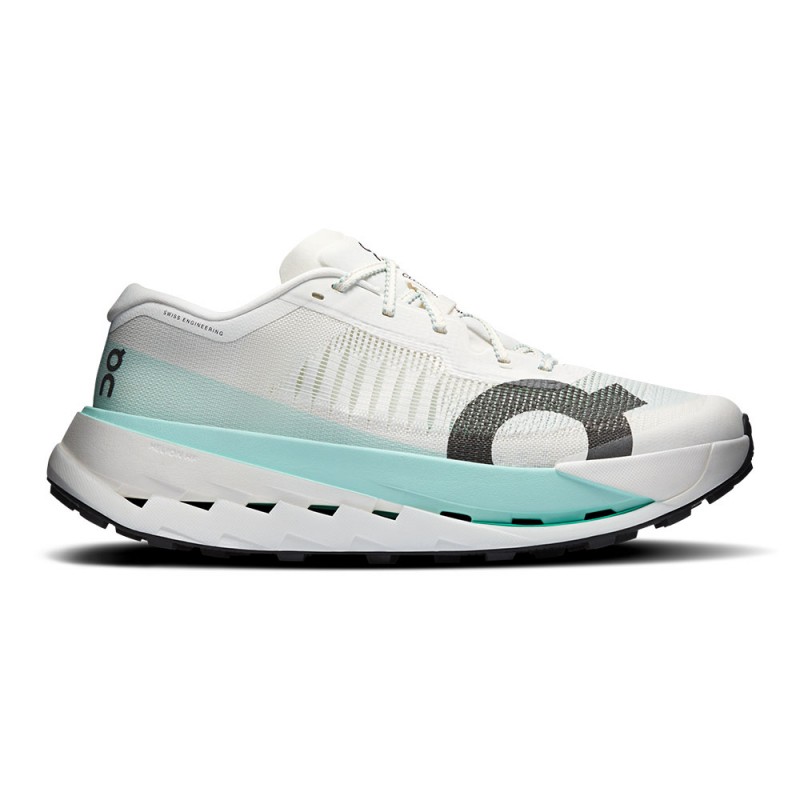 On Cloudultra Pro Ivory Celeste - Scarpe Trail Running Uomo