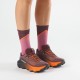 Salomon Ultra Glide 4 Huckleberry Nero Rosso Arancio - Scarpe Trail Running Donna