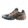 Salomon Speedcross 6 Gtx Nero Desert Tan Mykonos Blue - Scarpe Trail Running Uomo