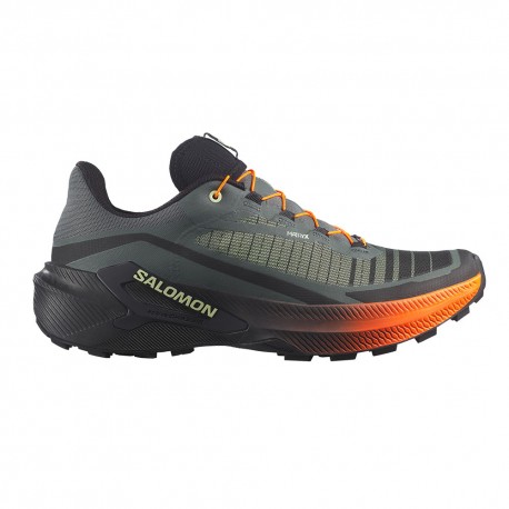 Salomon Genesis 2 Urban Chic Nero Lime Cream - Scarpe Trail Running Uomo