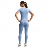 Nike Pro Seamless Maglietta Palestra Azzurro Donna