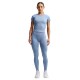 Nike Pro Seamless Maglietta Palestra Azzurro Donna