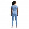 Nike Universa Maglietta Palestra Azzurro Donna