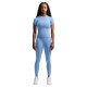 Nike Universa Maglietta Palestra Azzurro Donna