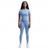 Nike Universa Maglietta Palestra Azzurro Donna