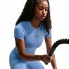 Nike Universa Maglietta Palestra Azzurro Donna