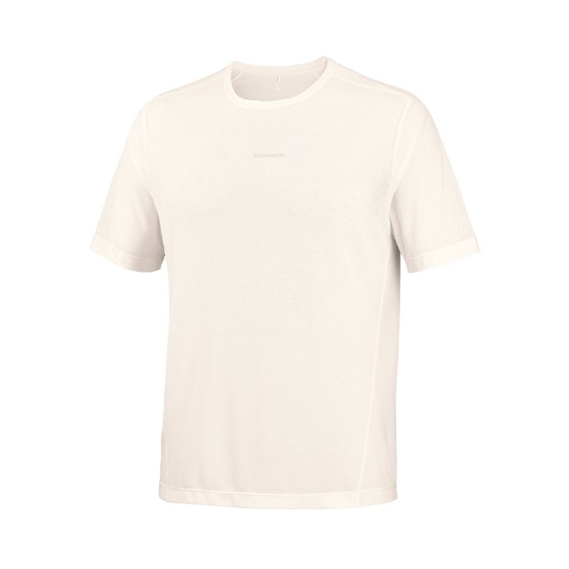 Salomon T-Shirt Trail Running Shkout Core Whisp Bianco Uomo