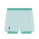On Pantaloncini Running 5" Performance 2In1 Flurry Aquamarine Uomo