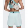 On Pantaloncini Running 3" Performance 2In1 Aquamarine Donna