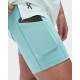 On Pantaloncini Running 3" Performance 2In1 Aquamarine Donna