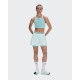 On Pantaloncini Running 3" Performance 2In1 Aquamarine Donna