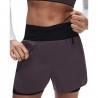 On Pantaloncini Running Zero 2In1 Urchin Nero Donna