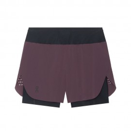 On Pantaloncini Running Zero 2In1 Urchin Nero Donna