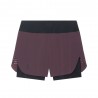 On Pantaloncini Running Zero 2In1 Urchin Nero Donna
