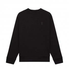 On Maglia Running Focus Tech Crew Nero Uomo