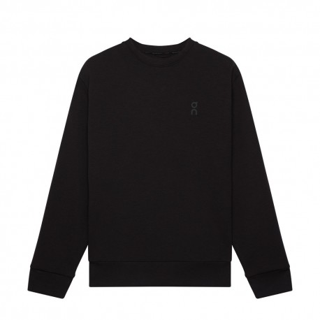 On Maglia Running Focus Tech Crew Nero Uomo