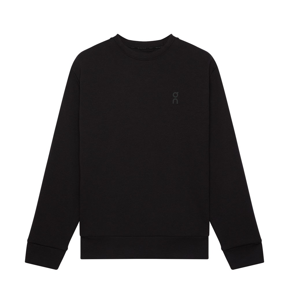 On Maglia Running Focus Tech Crew Nero Uomo