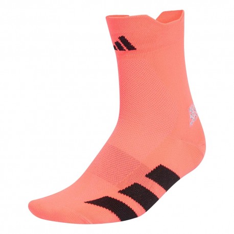 ADIDAS Calze Running Adizero Quarter Rosso Nero